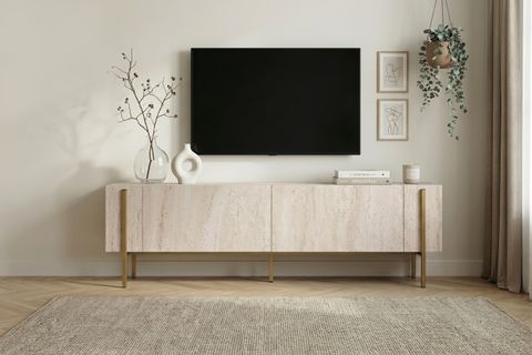 NEXUS TV ÜNİTESİ, TRAVERTEN GOLD