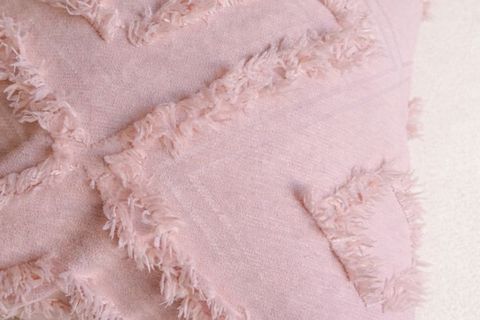 BOHEM DESENLİ PÜSKÜLLÜ PAMUK KIRLENT KILIFI, PEMBE