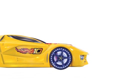 KAJU AVENTA PREMIUM ARABALI YATAK, SARI, 90X190