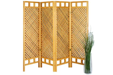 WOODENSA AHŞAP PARAVAN SEPERATÖR, 4 KANAT, KİRAZ, WDN417