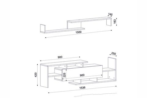 DREAM TV ÜNİTESİ BEYAZ