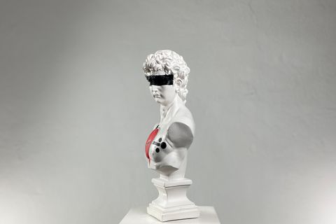 DAVID EYE OF HEART POP ART DEKORATİF ROMA YUNAN HEYKELLERİ