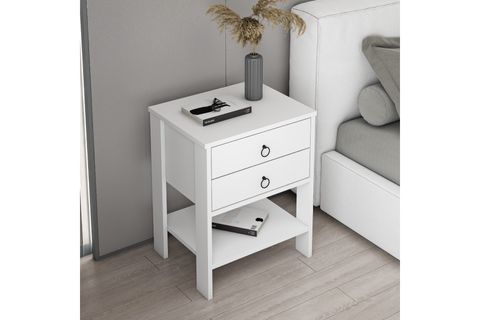 DEKOROSSO ZEN MODERN 2 ÇEKMECELİ KOMODİN BEYAZ