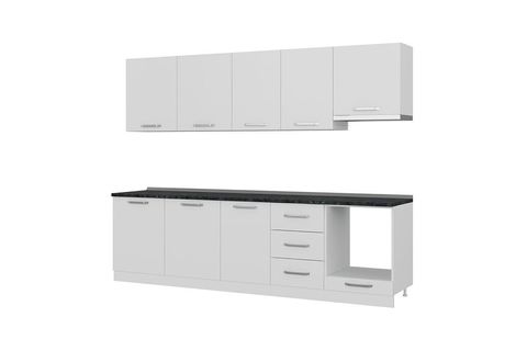 MİNAR RÜYA 280 CM MUTFAK DOLABI BEYAZ 280-B5