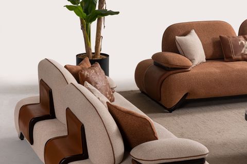 OPAL ÜÇLÜ KOLTUK, KREM