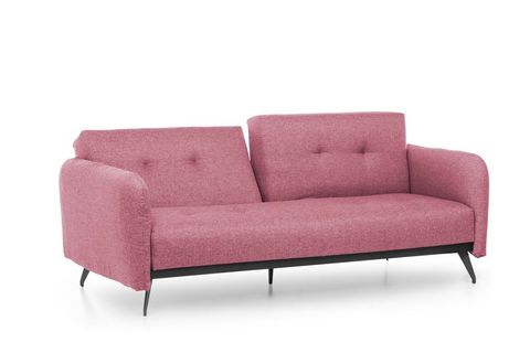 FUTON RON ÜÇLÜ KANEPE, PEMBE