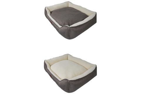 ZEUS KÖPEK YATAĞI KAHVE EKRU XL BEDEN 75X95X22