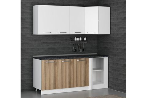 MİNAR 190CM KÖŞE MUTFAK DOLABI BEYAZ DORE K190D1