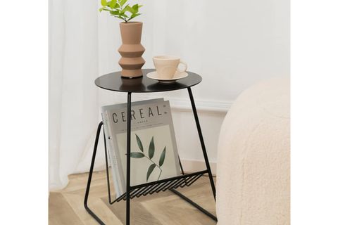 CREA YAN SEHPA, METAL, SİYAH