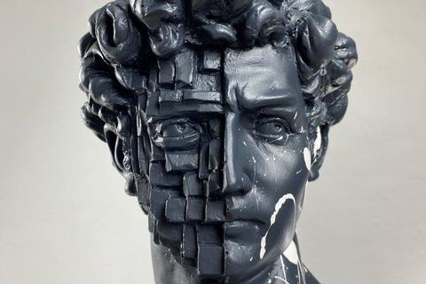 DAVID WHITE SPLASH POP ART DEKORATİF ROMA YUNAN HEYKELLERİ