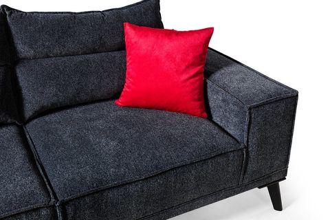 KRAFT DİNLENME KÖŞE KOLTUK TAKIMI, ANTRASİT, SAĞ KÖŞE