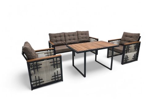 EFLİN METAL ÜÇLÜ OTURMA GRUBU, CAPPUCİNO