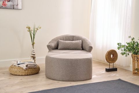 PİTTA FULL SÜNGER BERJER, PUFLU, KAHVE