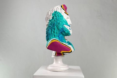 ZEUS ROCK N ROLL POP ART DEKORATİF ROMA YUNAN HEYKELLERİ