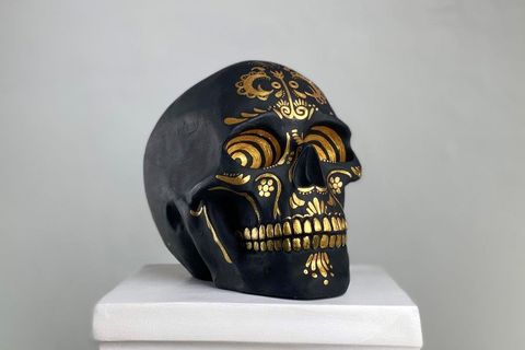 SKULL EL MUERTO POP ART DEKORATİF ROMA YUNAN HEYKELLERİ