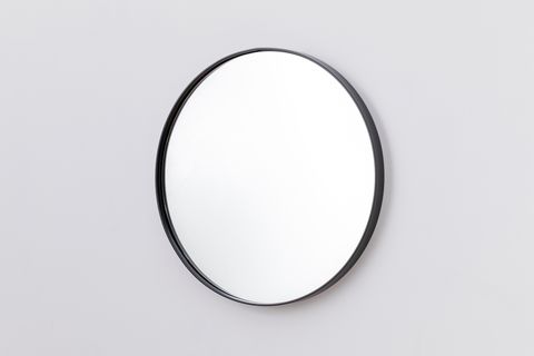 OTTO ASU YUVARLAK AYNA, SİYAH, 90X90
