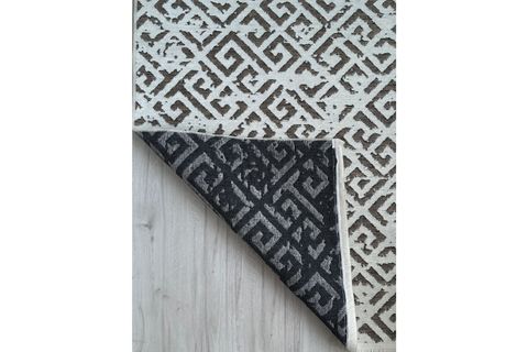 BONİTO DOKUMA KAYMAZ TABANLI KİLİM, BEYAZ, 100X300