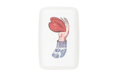 THE MİA LUV DİKDÖRTGEN SERVİS TABAĞI 31X20 CM