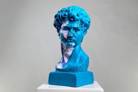 DAVID GEOMETRIC SKY POP ART DEKORATİF ROMA YUNAN HEYKELLERİ