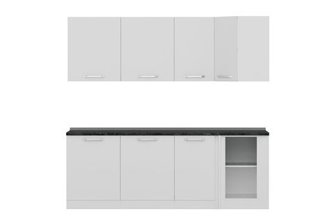 MİNAR 225CM KÖŞE MUTFAK DOLABI BEYAZ K225B1