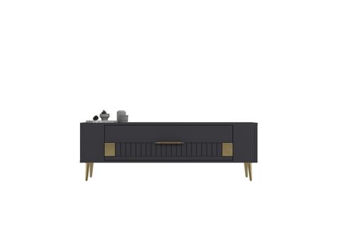 RETROLP TV SEHPASI, 4CT, ANTRASİT ALTIN