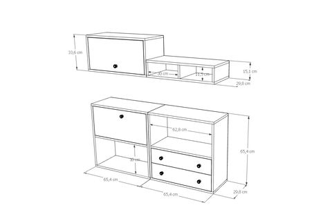 BK ÇOK AMAÇLI DOLAP, 2 ÇEKMECELİ, MST