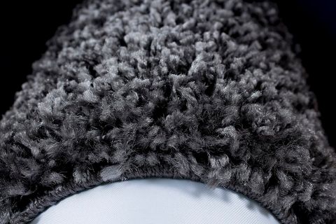 SHAGGY HALI, YUVARLAK, GRİ TONLARI, 200X200