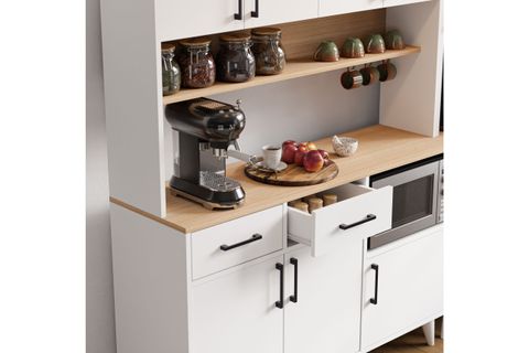 LAVO ÇOK AMAÇLI KAHVE KÖŞESİ DOLABI, 9 KAPAKLI, 180 CM