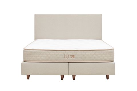 LUNA MİLKY DEPOLAMASIZ SABİT BAZA BAŞLIK YATAK SETİ, KREM, 150X200