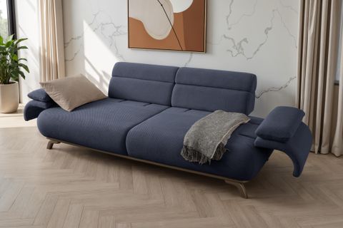 ALASKA SIRT MEKANIZMALI KASALI ÜÇLÜ KOLTUK, MAVİ