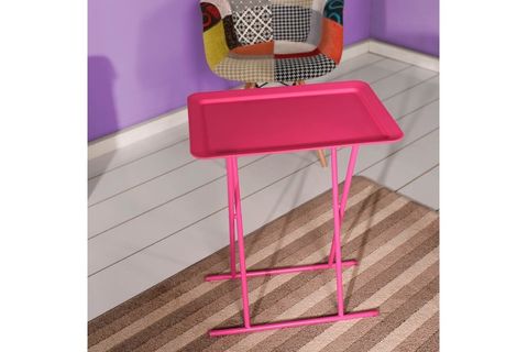 ADORE HANDY MATE KATLANABİLİR TEPSİLİ SEHPA PEMBE