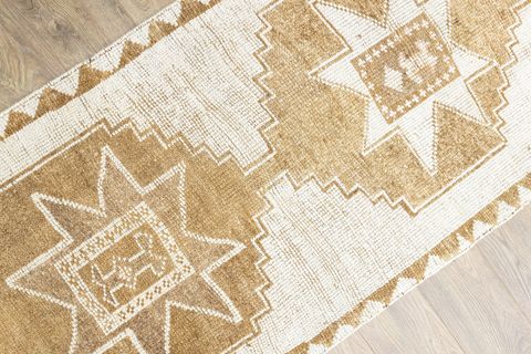 SOHO ANTİQ SAZOBA GEOMETRİK MOTİFLİ HERKİ YÜN YOLLUK, 91X360