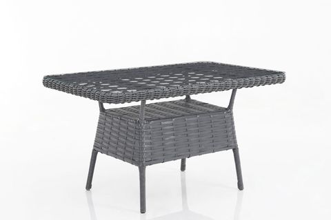 EREN RATTAN PUFLU 3+1+1 BAHÇE BALKON TAKIMI, ANTRASİT