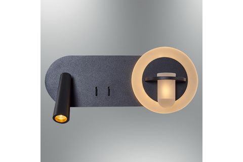 ÖZCAN AYDINLATMA STEP LED YATAY OKUMA LAMBALI APLİK SİYAH RENK, 2723-06-19