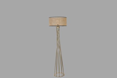 HAVİN LAMBADER, ESKİTME SİLİNDİR RATTAN ABAJURLU