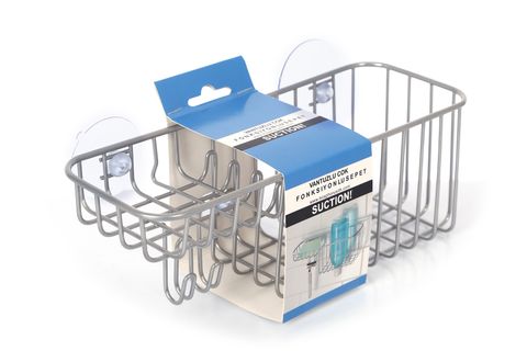 VANTUZLU BANYO DUŞ RAFI ORGANİZER, GRİ