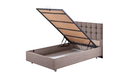 VENEDİK BAZA BAŞLIK LETTO YATAK SETİ, KAHVERENGİ, 100X200