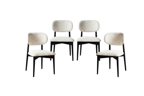 BENİN YUVARLAK MUTFAK MASA TAKIMI, SİYAH, 80X130 CM