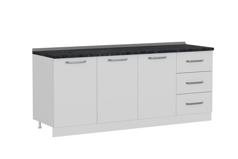 MİNAR 200 CM MUTFAK DOLABI BEYAZ 200-B2-ALT MODÜL