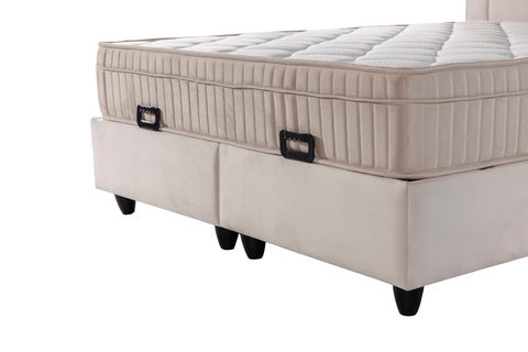 SAHRA BAZA VE BAŞLIK SETİ, KREM, 160X200