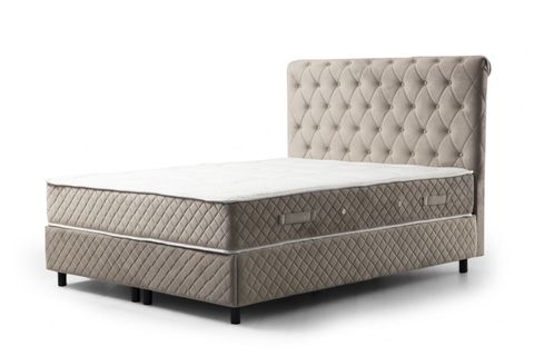SONATA BEJ ÇİFT KİŞİLİK BAZA+BAŞLIK+YATAK, BEJ, 120X200