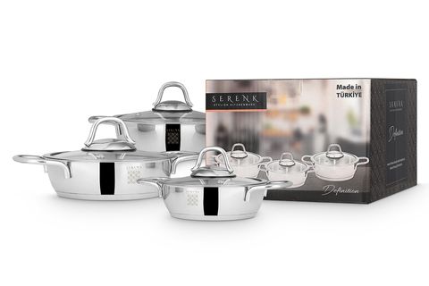 SERENK DEFİNİTİON 6 PARÇA OMLET SETİ, ÇELİK