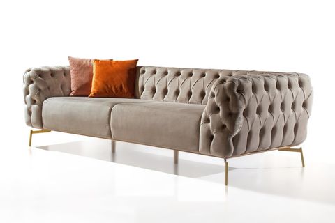 MİNDA KOLTUK TAKIMI, KAHVE, METAL AYAK