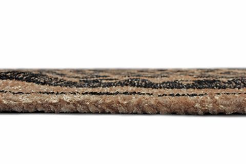 MORETTİ NORDİ LEOPAR DESENLİ MAKİNE DOKUMA HALI, SİYAH, 77X150