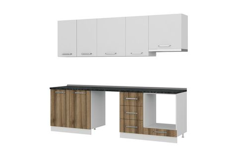 MİNAR 255 CM MUTFAK DOLABI BEYAZ DORE 255 D13