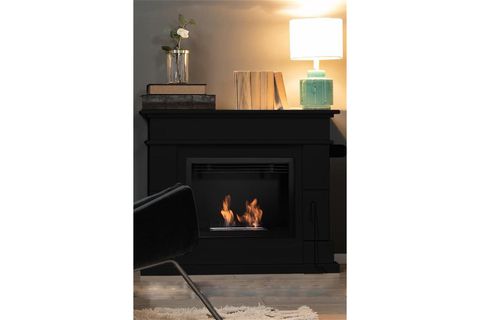REHOME KORFLAME LEGNO SİYAH BACASIZ ŞÖMİNE