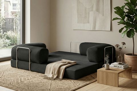 LEGOM YATAKLI AKTİVİTE KÖŞE KOLTUK SİYAH, 200X200