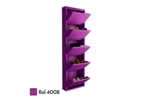 LİNEA METAL AYAKKABILIK, MÜRDÜM, 5 KAPAKLI