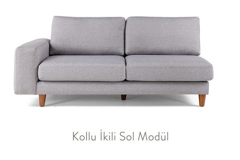MERLİN KÖŞE KOLTUK METAL AYAKLI SİYAH