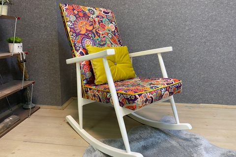 ASEDİA TREND SALLANAN SANDALYE, RETRO, AHŞAP, LAKE AYAK